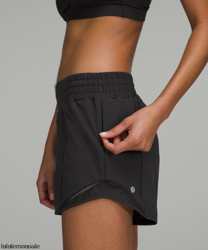 Lululemon Damen DELULU269 | Schwarz Hotty Hot Hochhaus Gefüttert Kurz 4